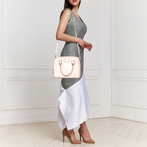 KATE SPADE Pink Leather Wellesley Alessa Satchel - Picture 2 of 9